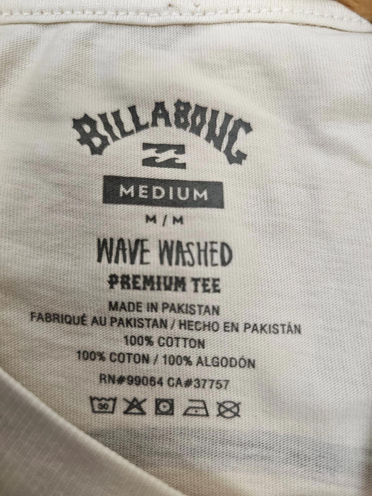 Billabong Mens Big Print Surf Wear Casual Short Sleeve T-Shirt - M/Medium-Cream