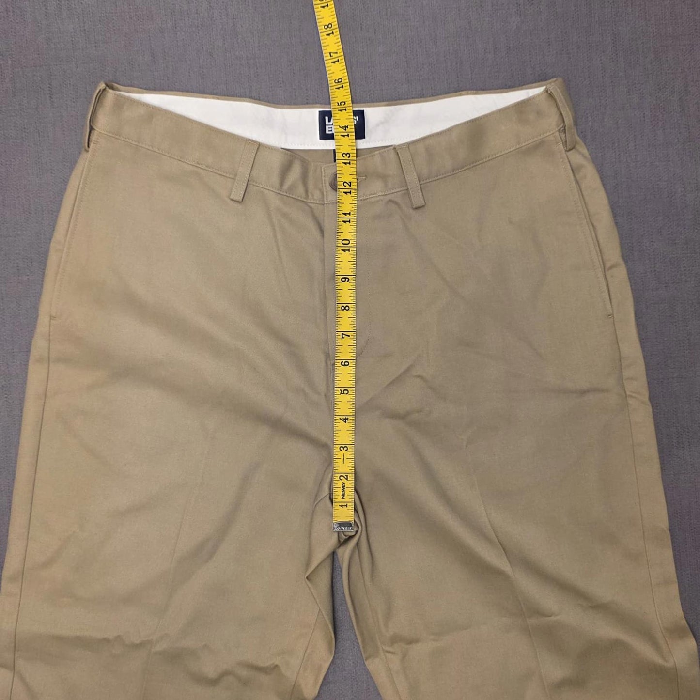 Lands End Mens Smart Casual Chino Style Trousers/Pants - 34 - Beige