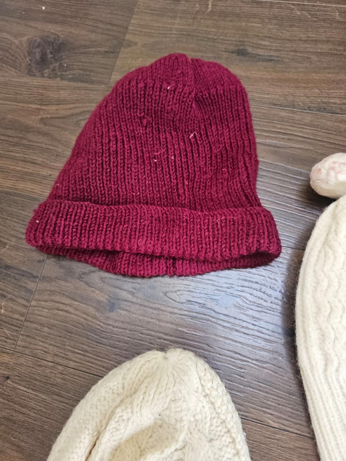 Collection of Vintage Hand Knit & Commercial Wool/Woolie Hats/Beanies - 10 Hats