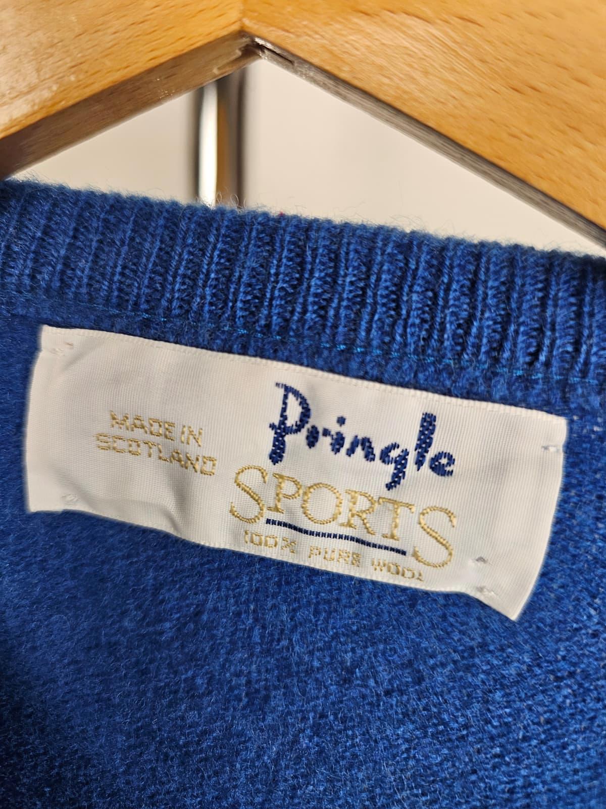 Pringle Of Scotland Vintage Wool Pullover Knitted Spring Jumper/Sweater - XS