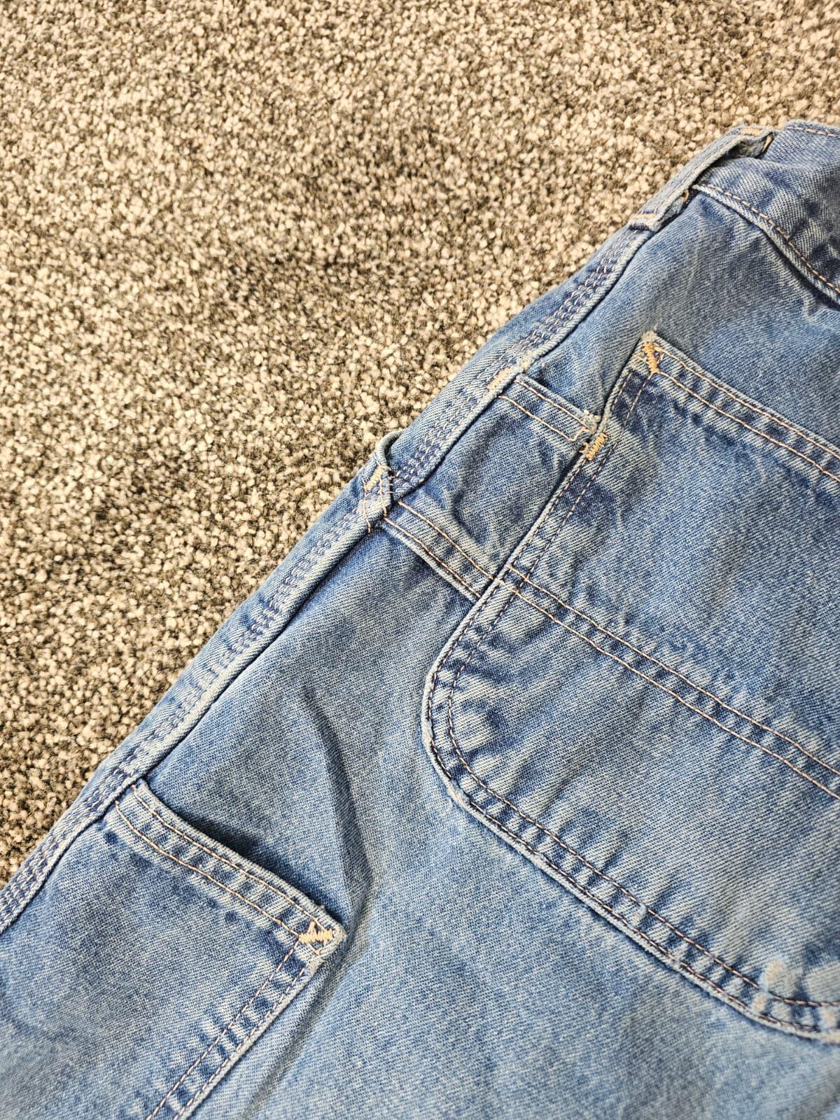 Carharrt FR Mens Carpenter Ripped Workwear/Casual Utility Jeans - W36/L30 Blue