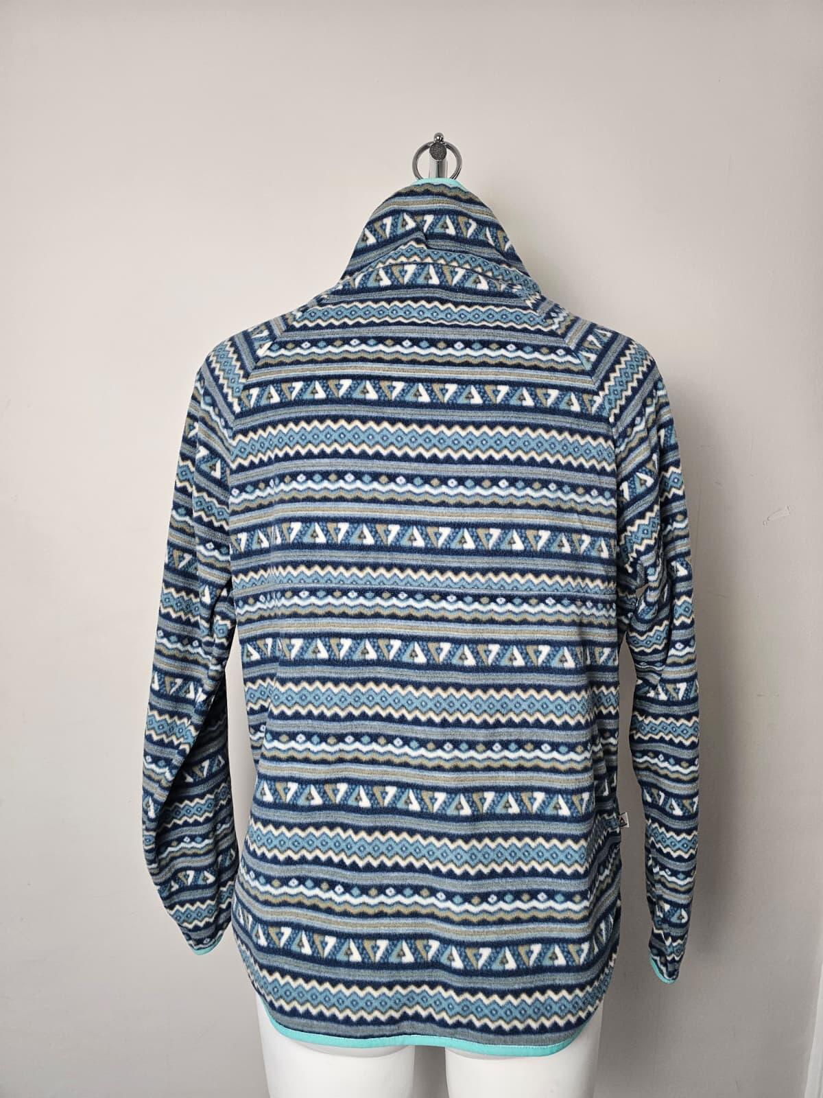 Passenger Womens 1/2 Zip Aztec/Geo Print Pullover Fleece - M/Medium/UK 12