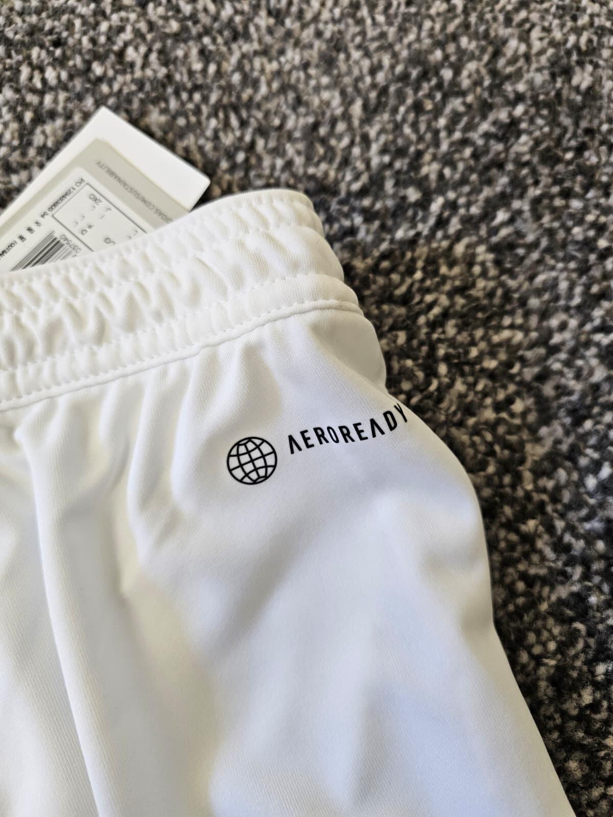 Adidas Aero Ready Mens Activewear Gym/Sport Football Shorts - L/Large - White