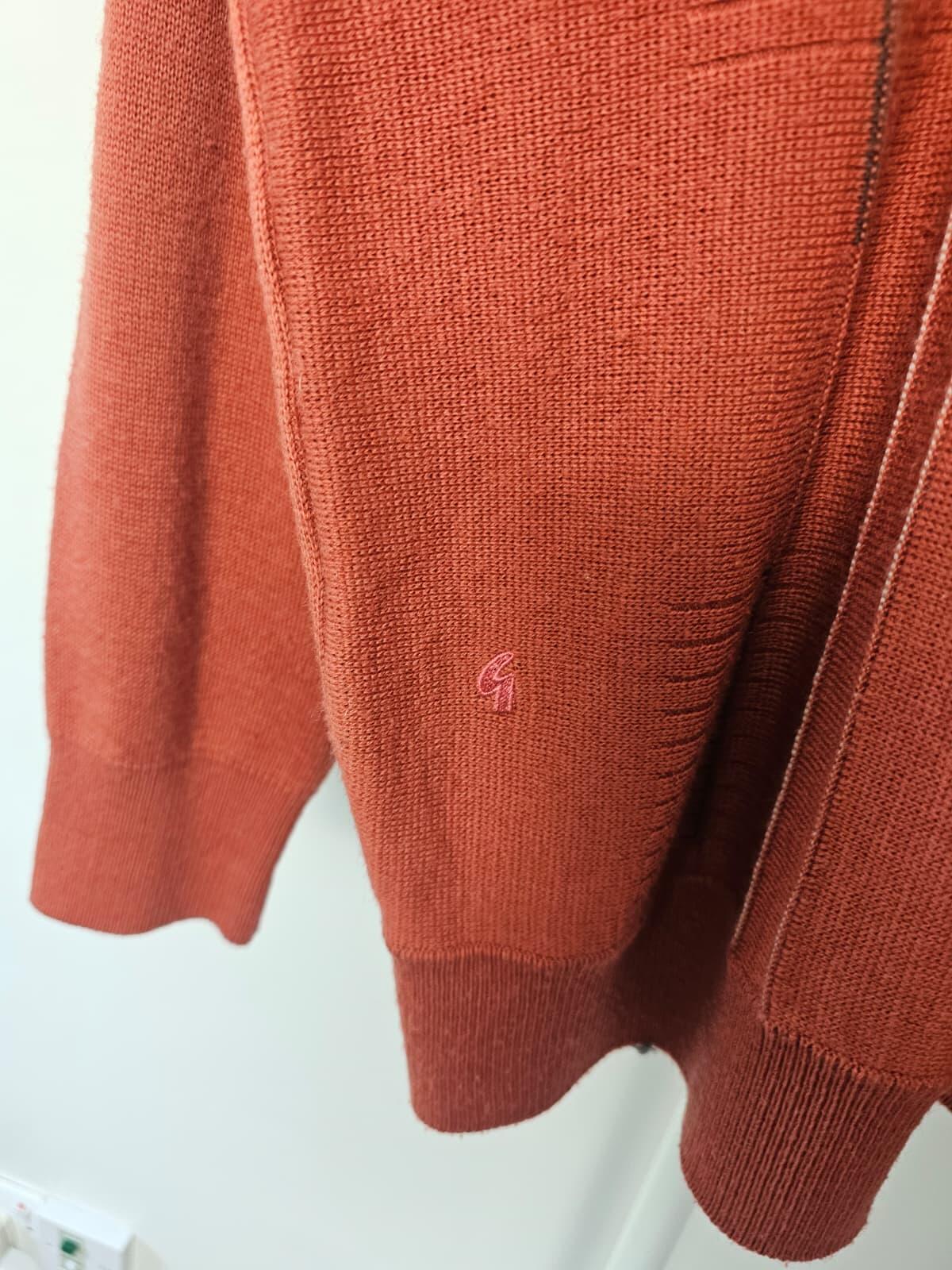 Gabicci Mens V-Neck Pullover Sweater/Jumper - M/Medium - Red Currant