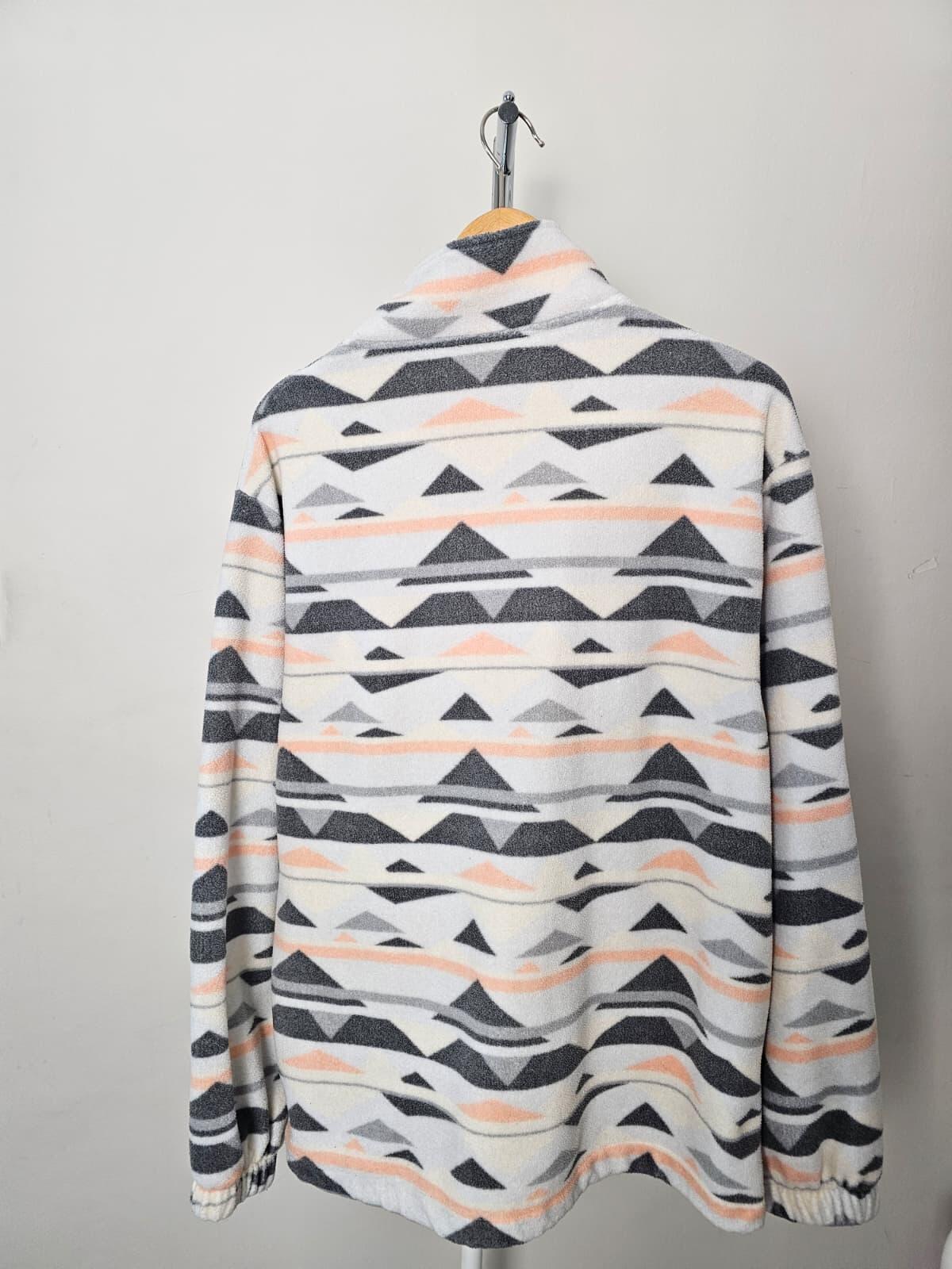 Harper & Lewis 1/4 Zip Pullover Aztec Style Pattern Fleece Jumper - M/Medium