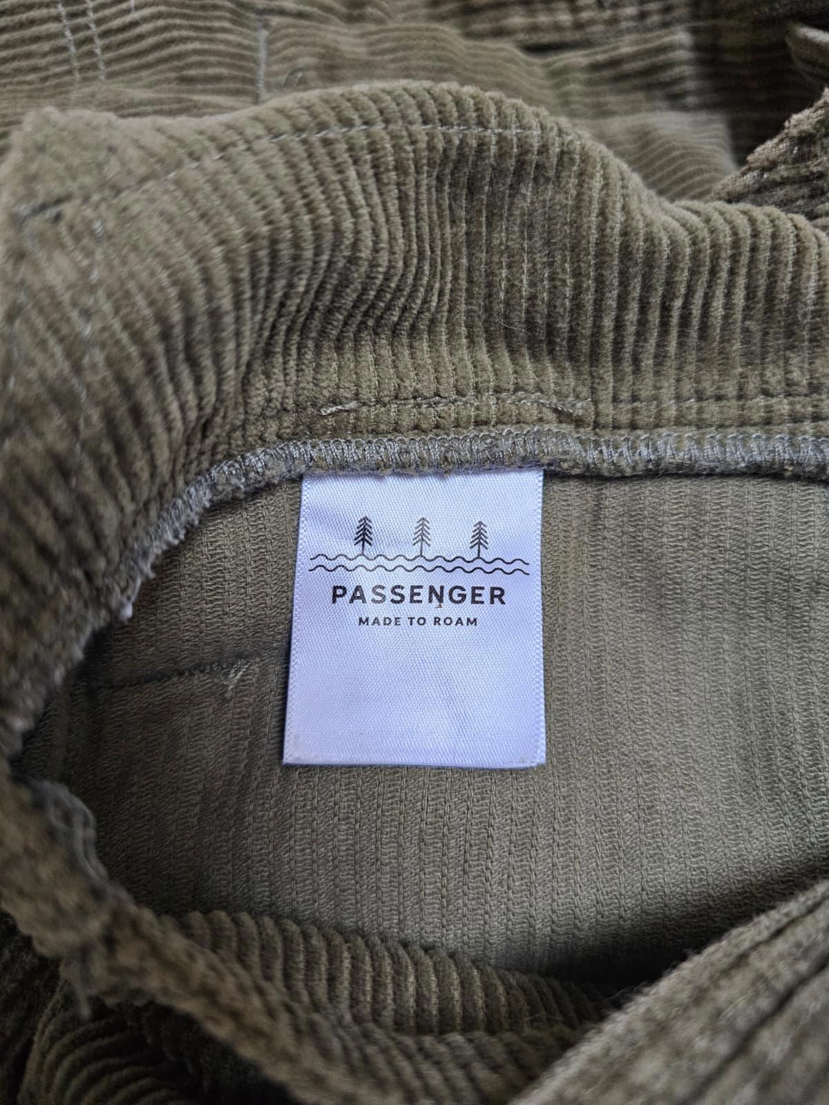 Passenger Womens Corduroy Dungarees - Extra Small / L - Dark Green