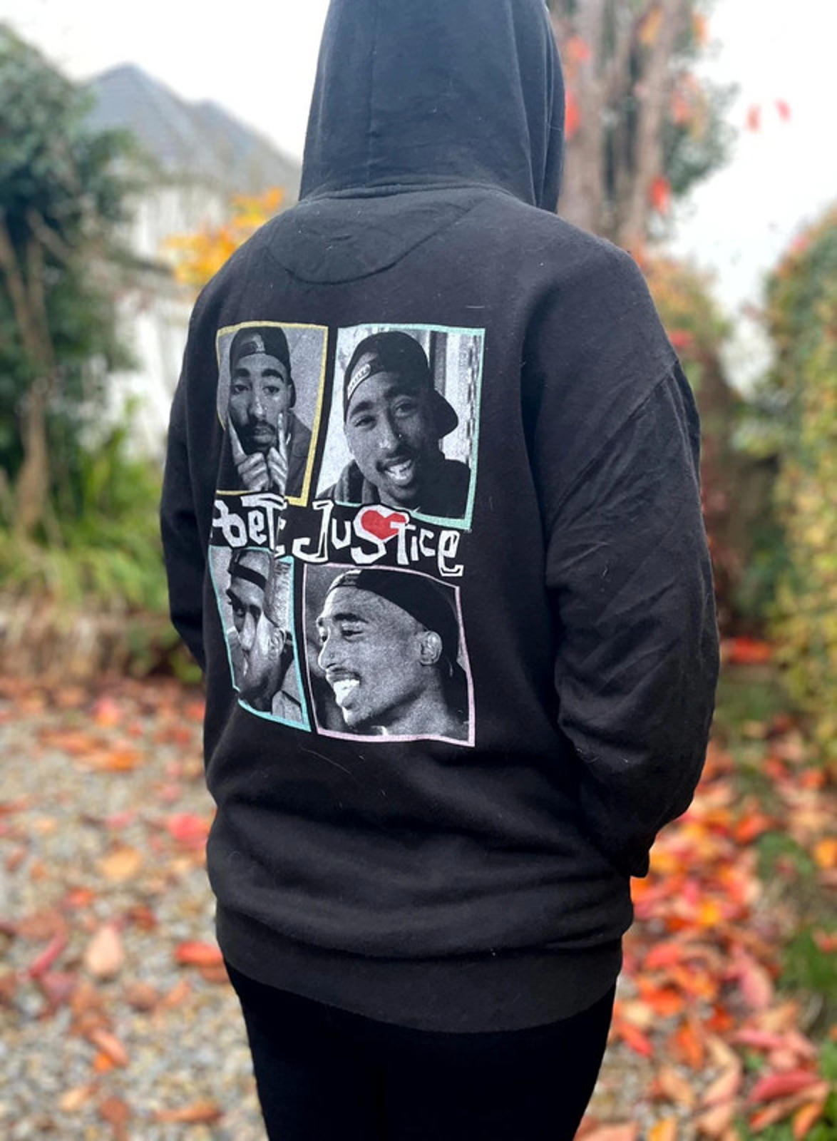 Unisex Poetic Justice Tupac Hip Hop Pullover Hoodie - M/Medium