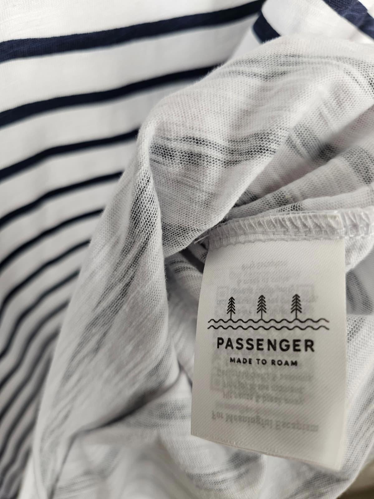 Passenger Womens Oversized Cotton Striped T-Shirt Dress - Navy/White