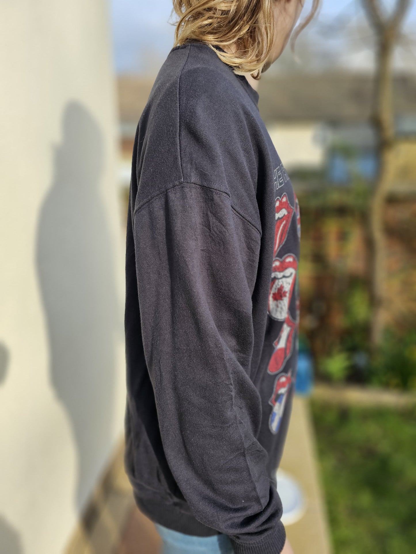 The Rolling Stones Pullover Black Jumper Sweatshirt Holister - S/Small