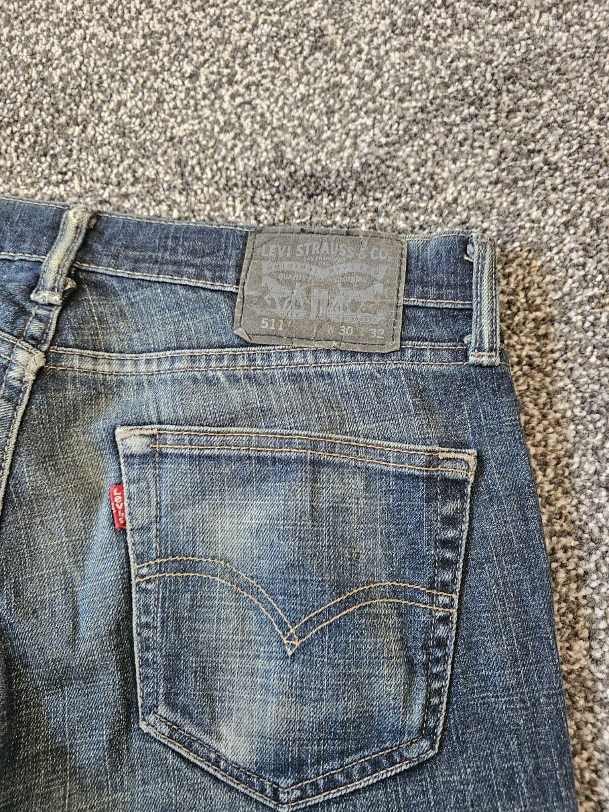 Levi's Mens Blue Jeans 511 Slim Fit W32/32L Denim Trousers Bottoms