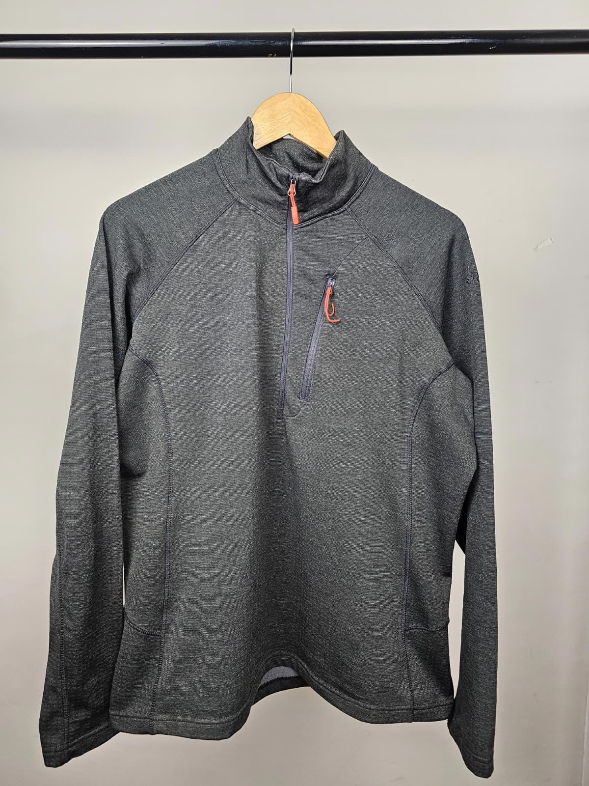 Rab Womens 1/2 Zip Thermic Pullover Fleece Jumper - UK 16 - Grey