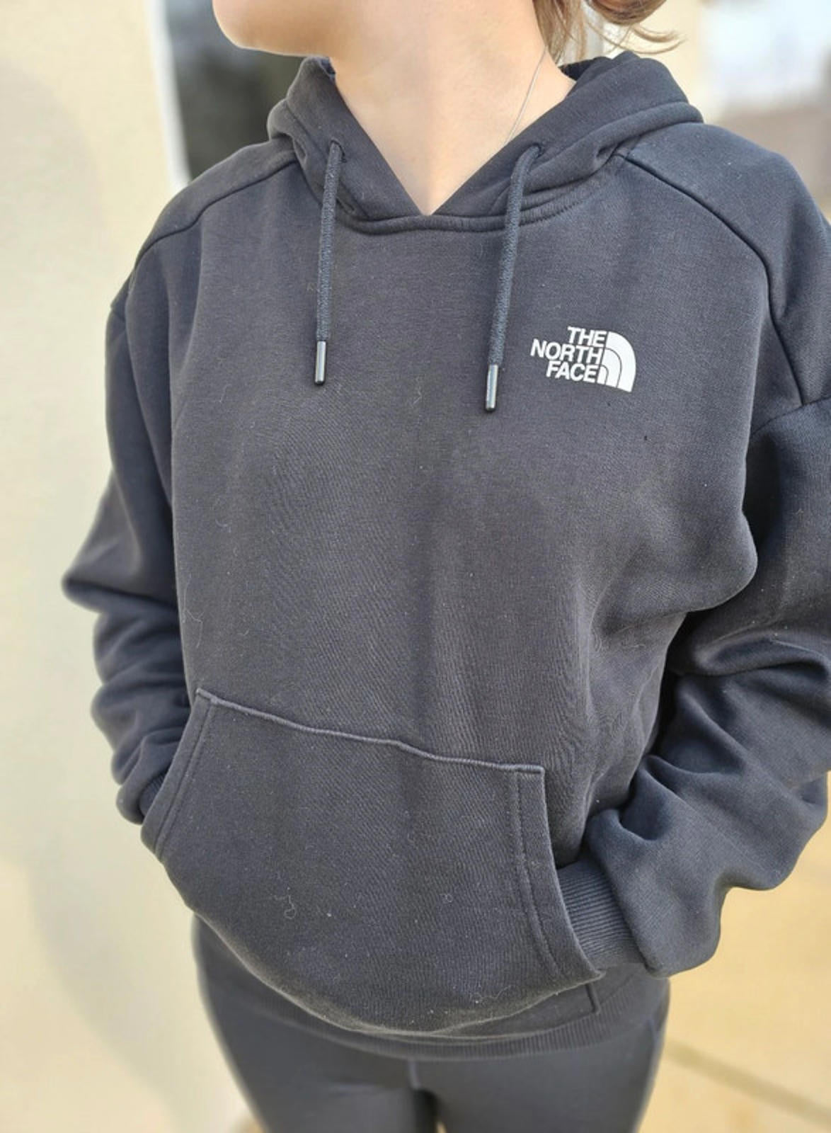 The North Face Womens Black Mountain Printed Hoodie - M/Medium