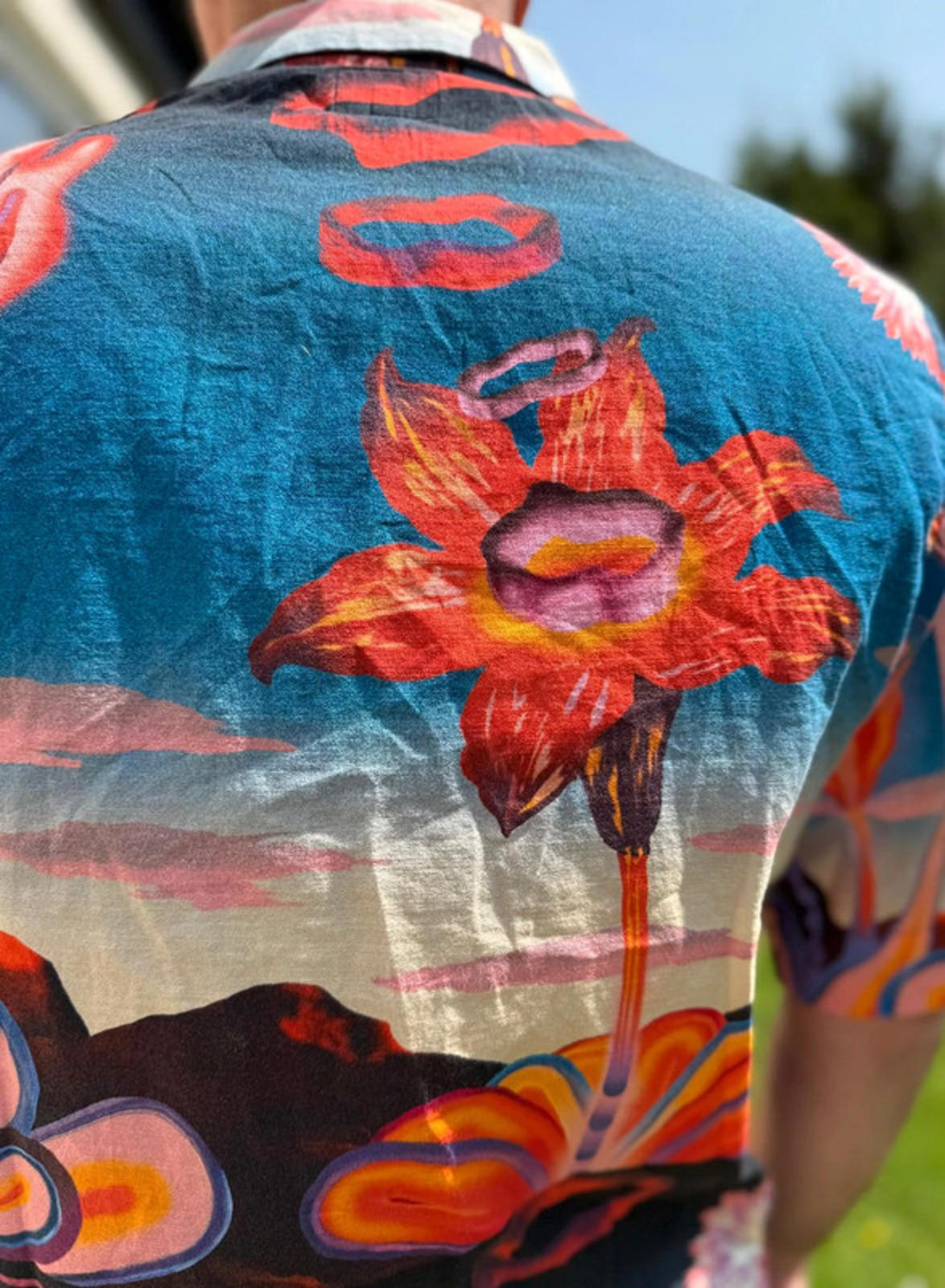 Brand New Mens EDWIN Japan Short Sleeve Floral Shirt RRP £130 - M/Medium*
