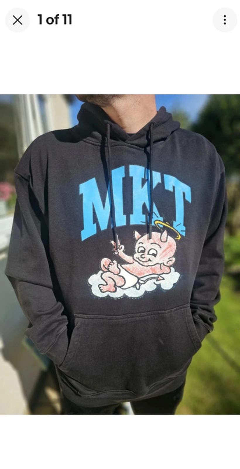 Brand New Market MKT Black Devil Hoodie - L/Large