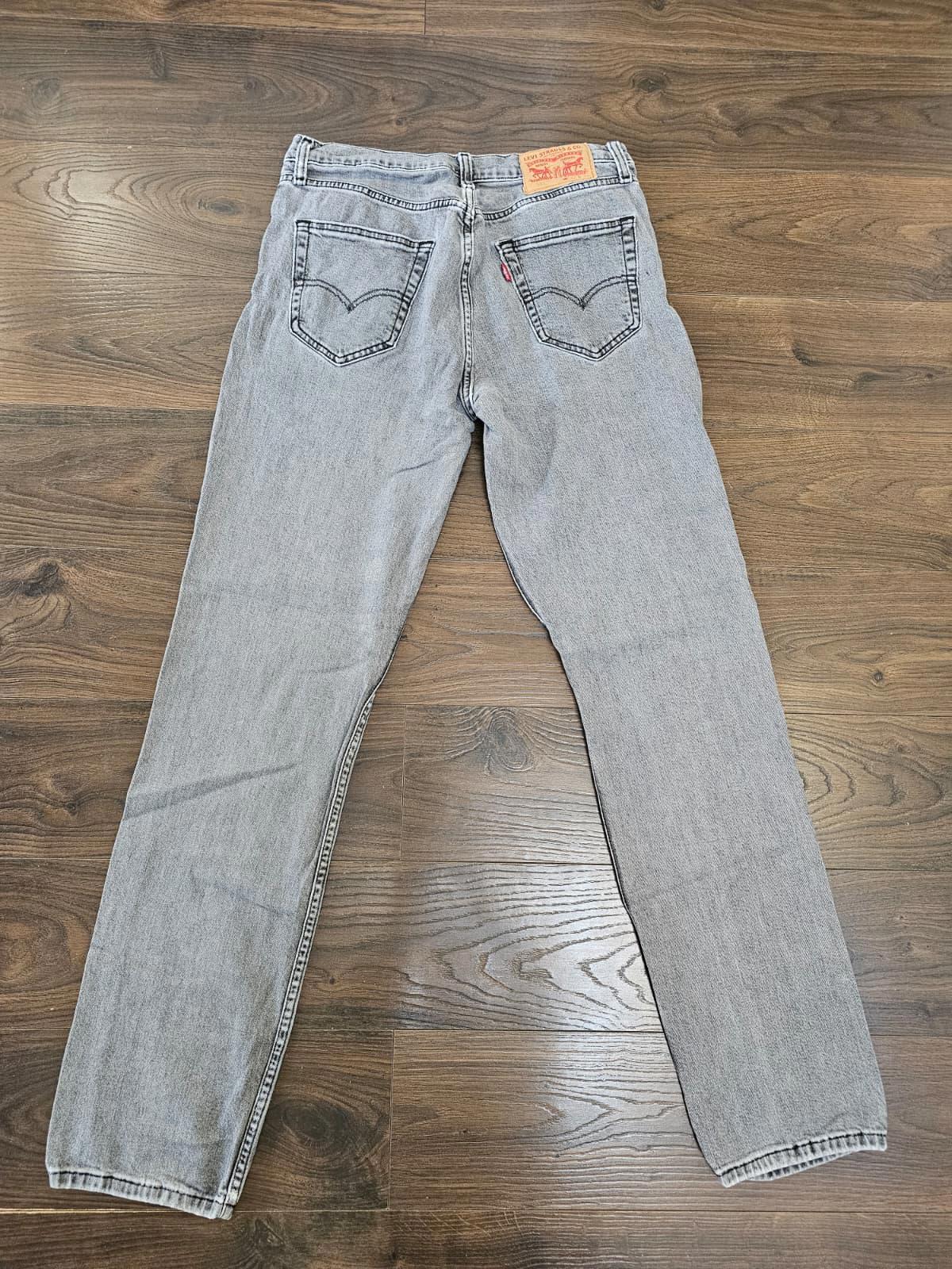 Levi's Mens Grey Jeans 511 Slim Fit - W32/34L - Denim Trousers Bottoms