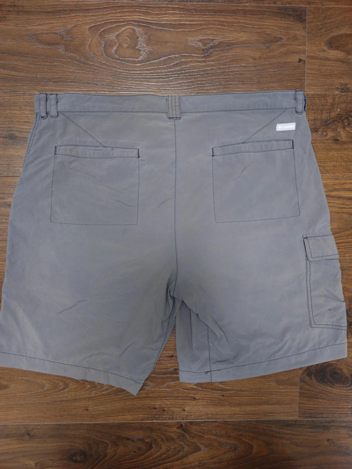 Columbia Omni-Shade Washed Grey Activewear Hiking Sports Cargos Shorts - W38/L9