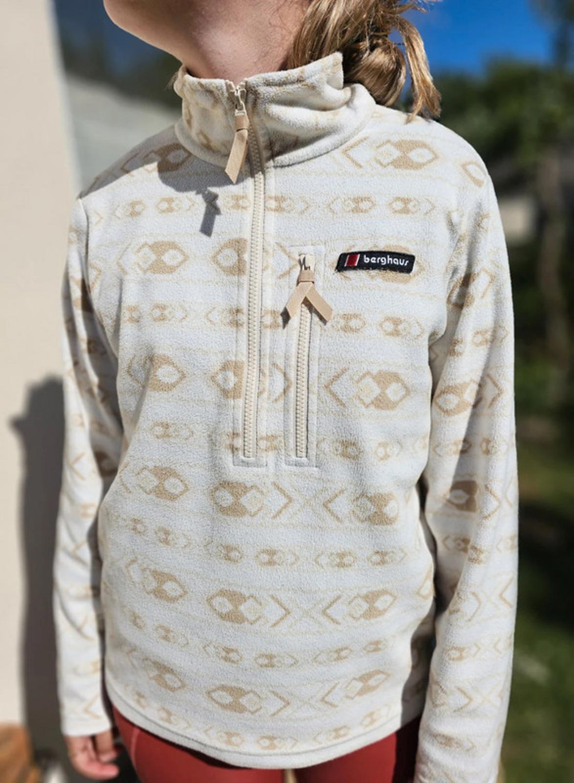 Berghaus Prism Aztec Unisex Pullover 1/4 Zip Fleece Jumper - S/Small**