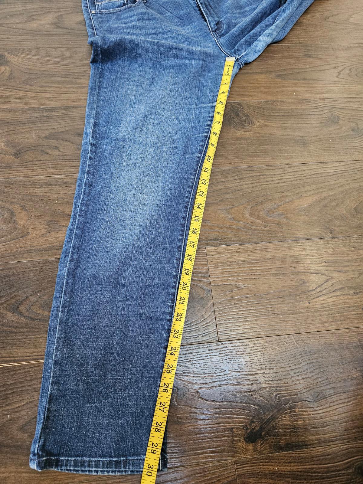 Levi's Womens Blue Jeans Mid Rise Skinny Fit - W35/30L Denim Trousers Bottoms