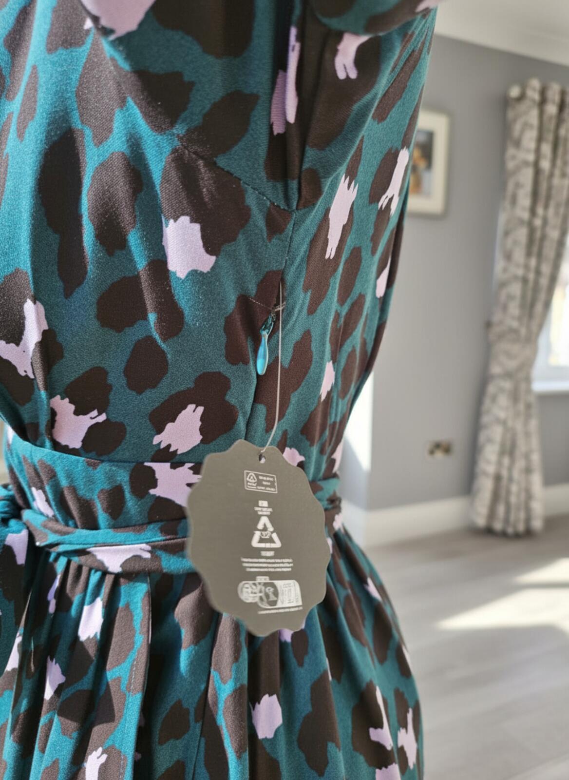 Joanie Womens Albertine Leopard Print Midaxi Midi/Maxi Spring Summer Dress - 8