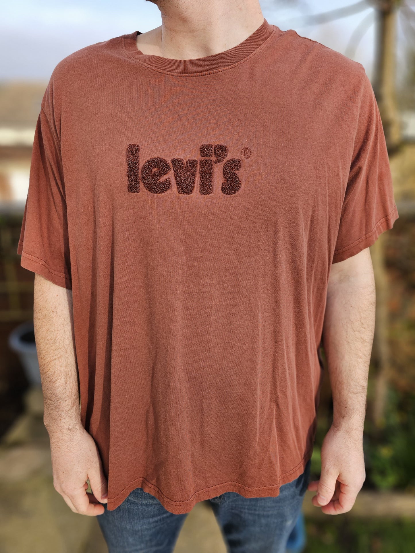 Mens Levi's Brown Short Sleeve T-Shirt Tee - XXL/Extra Extra Large 2XL