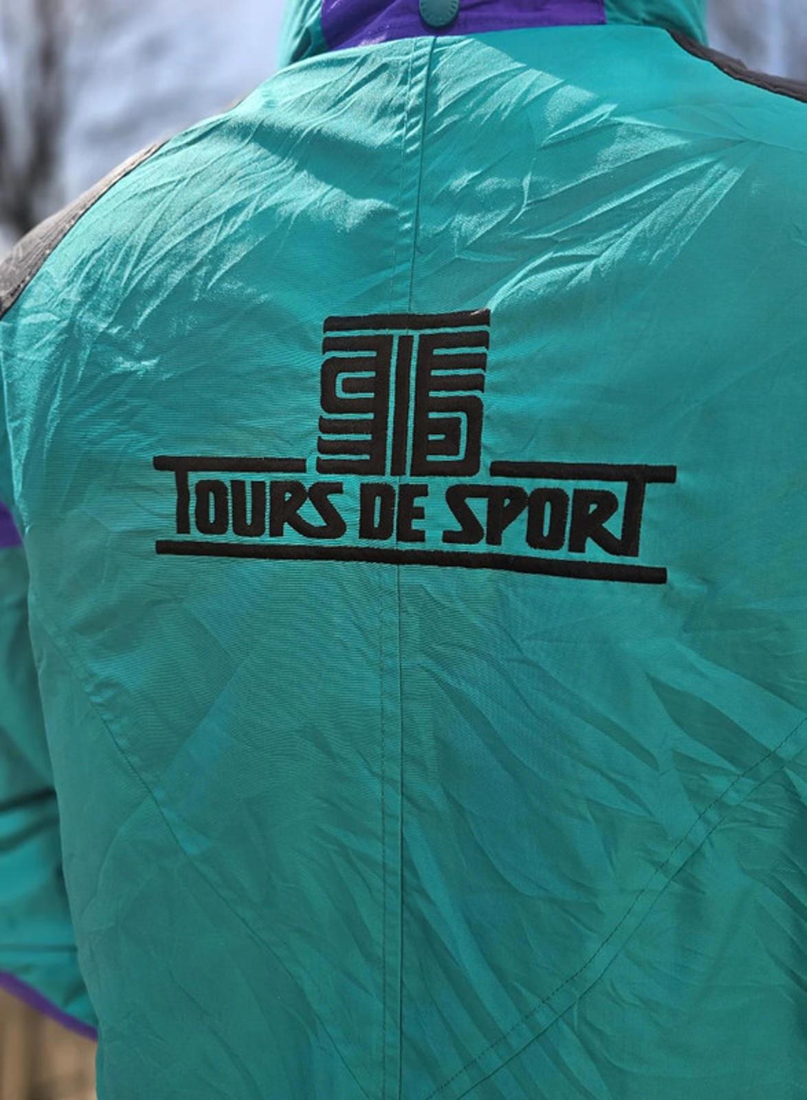 Vintage Columbia Tour De Sport Full Zip Windbreaker/Rain Jacket - L/XL