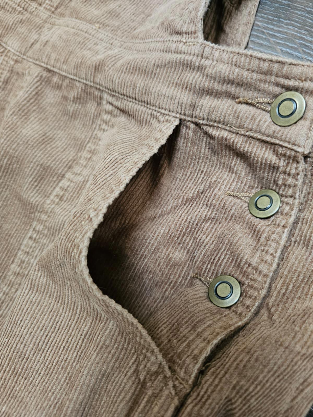 Passenger Womens Corduroy Dungarees - XL/Extra Large - Brown