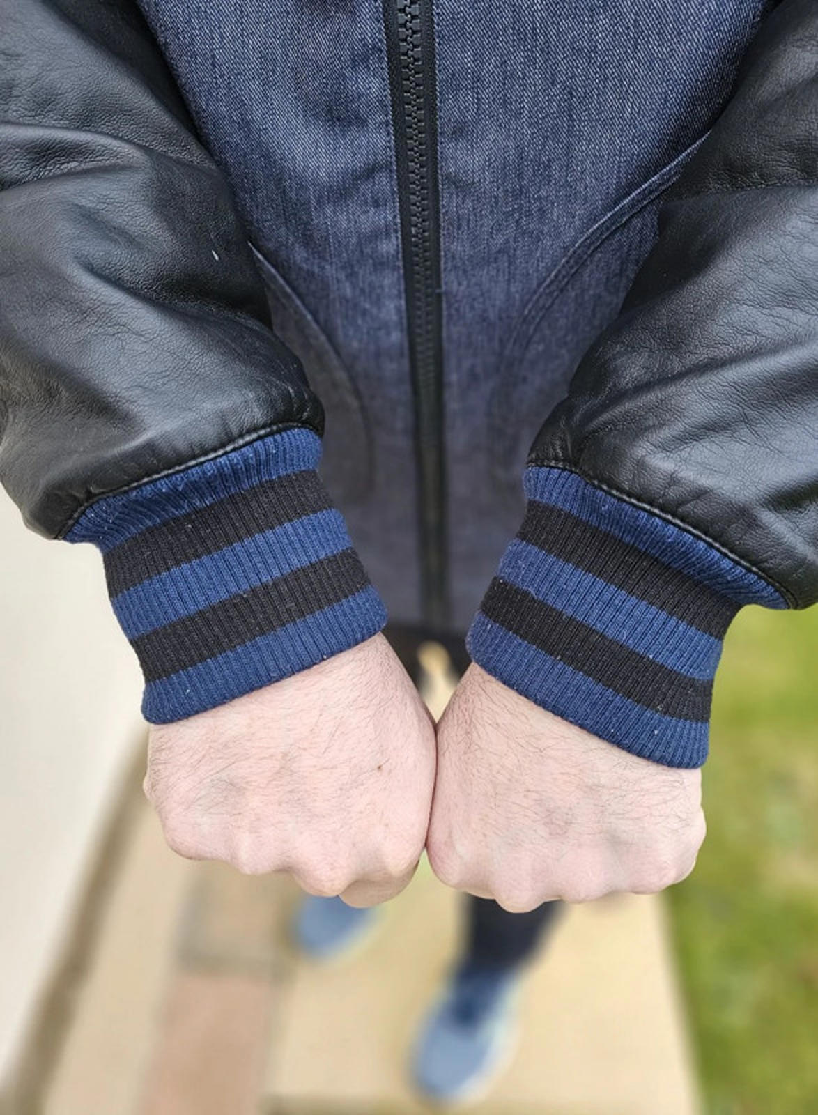 Awesome VANS Blue/Black Full Zip Hooded Coat/Jacket - M/Medium