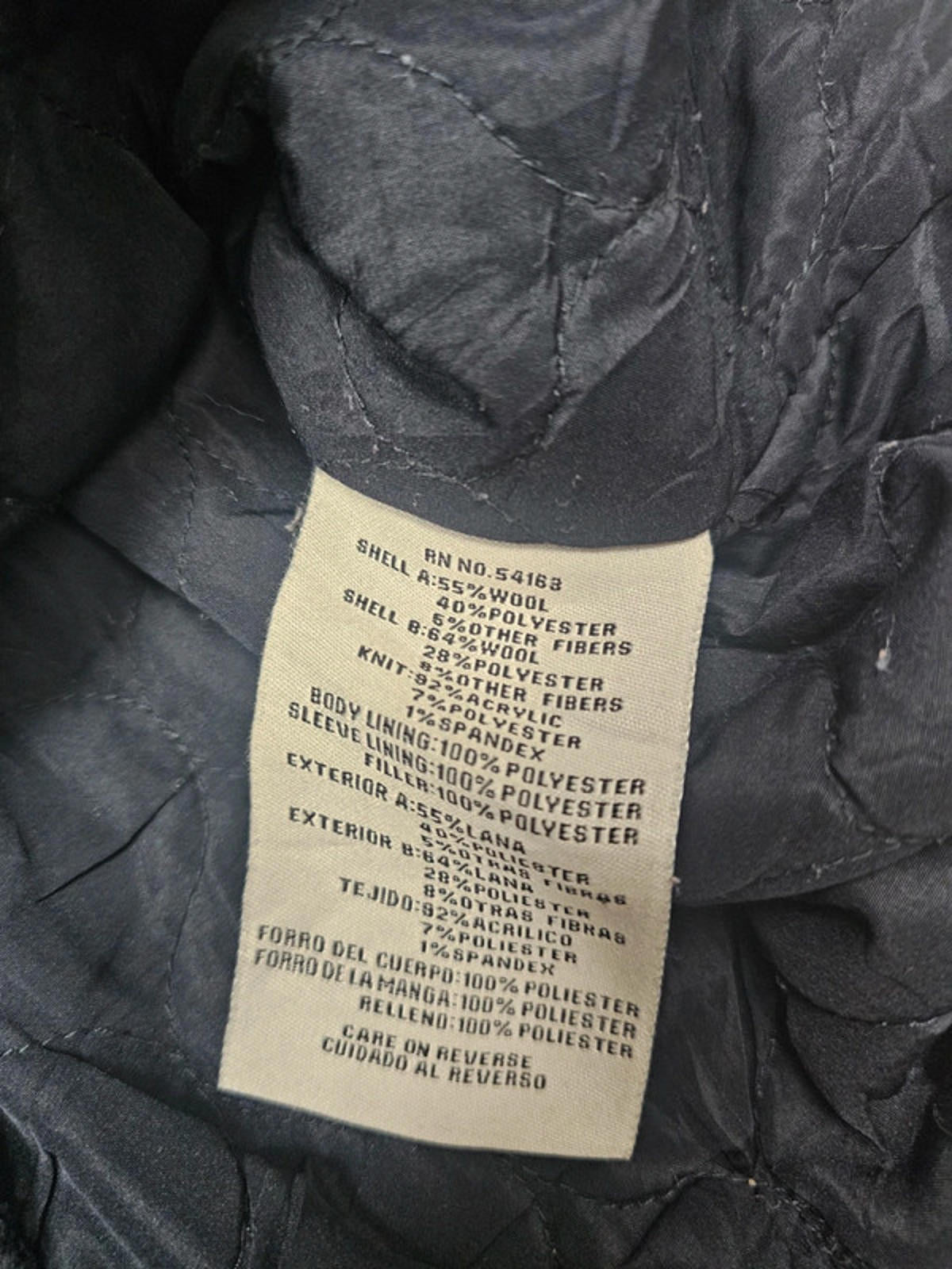 Levis Mens Heavy Weight Wool Blend Full Zip Bomber Jacket - M/Medium.