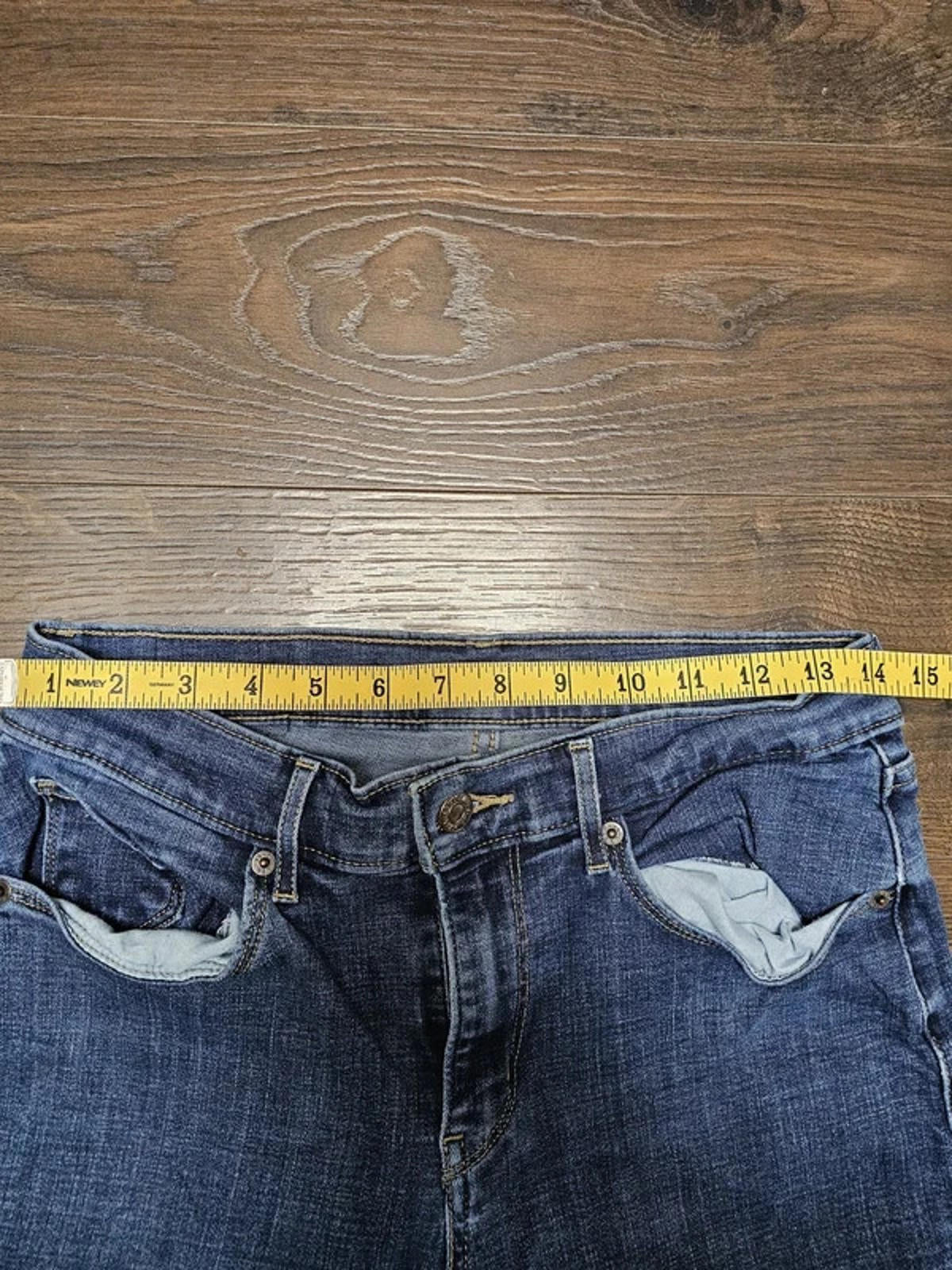 Levi's Womens Blue Jeans Classic Straight 6S W28/28L Denim Trousers Bottoms