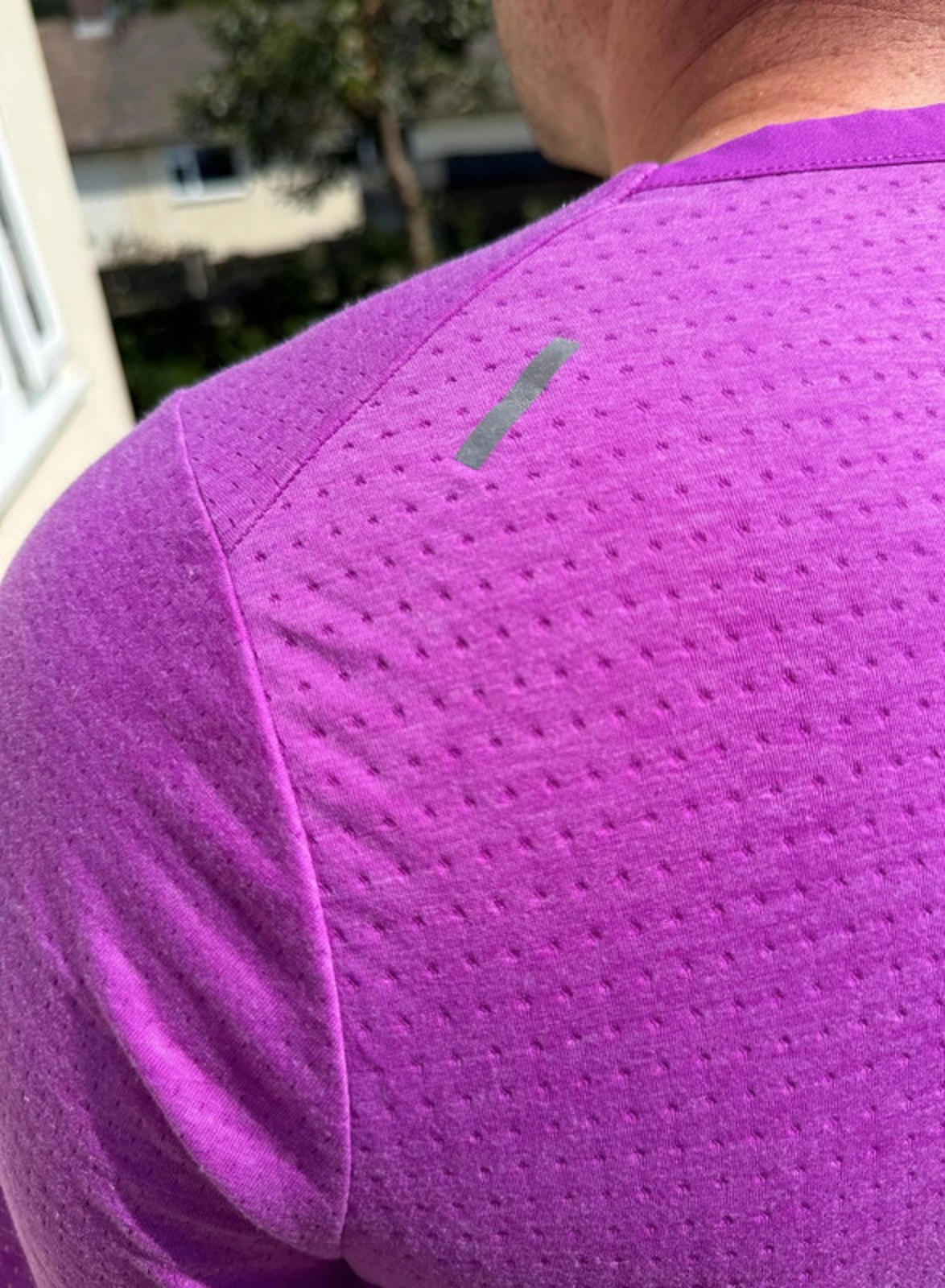 Nike Dri-Fit Purple Activewear Gym Casual Running Short Sleeve T-Shirt - L/Large