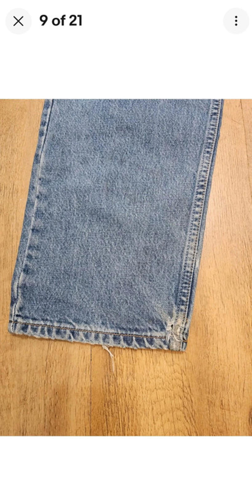 Levi's Vintage Orange Tab Blue Jeans 615 Straight Fit - W39/30L