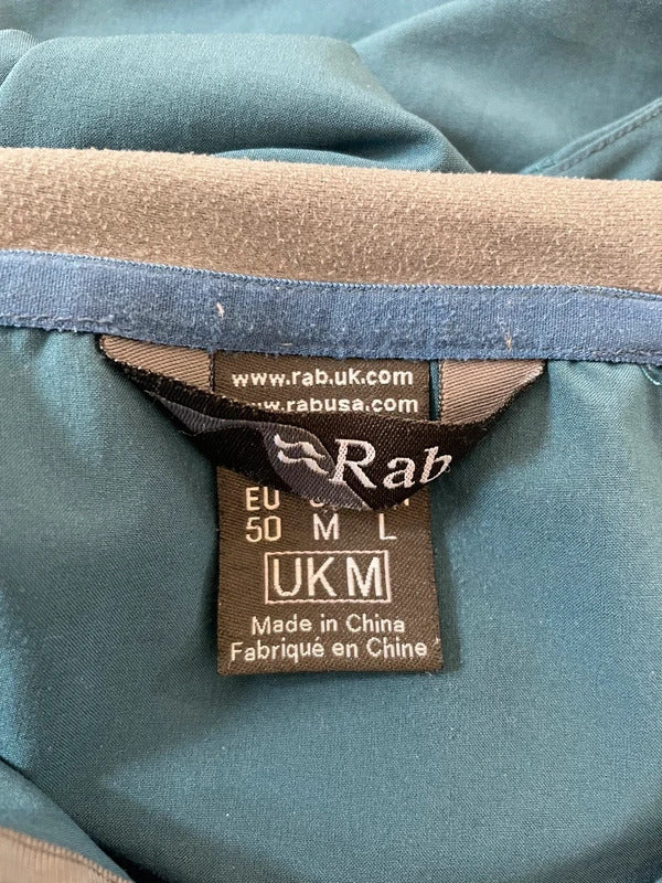 Rab Men's Lightweight 1/2 Zip Pullover Hooded Windbreaker Jacket - M/Medium