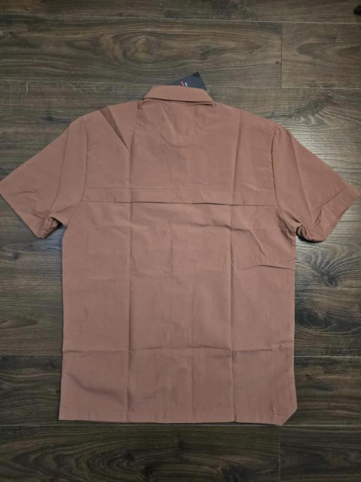 New Balance Mens Sleeve Activewear Brown Shirt - M/Medium