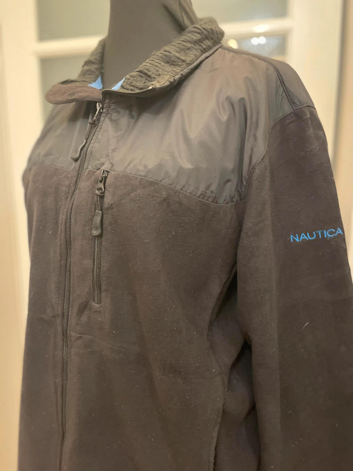 Vintage Nautica Full Zip Fleece Jacket - XL/Extra Large Warm Winter Autumn Sport Sailing