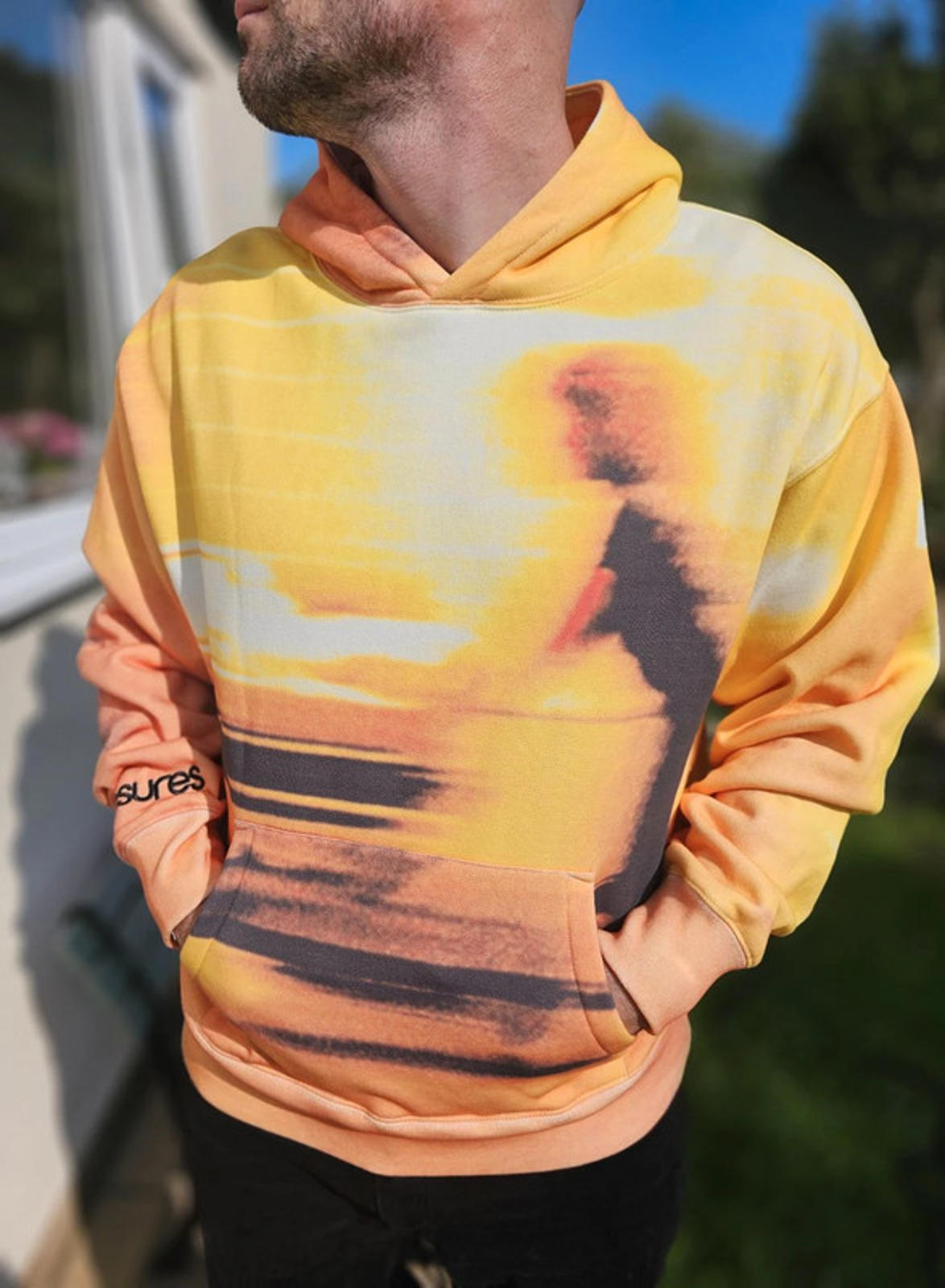 Limited Edition Blur X Pleasures Collab Pullover Embroidered Hoodie - L/Large