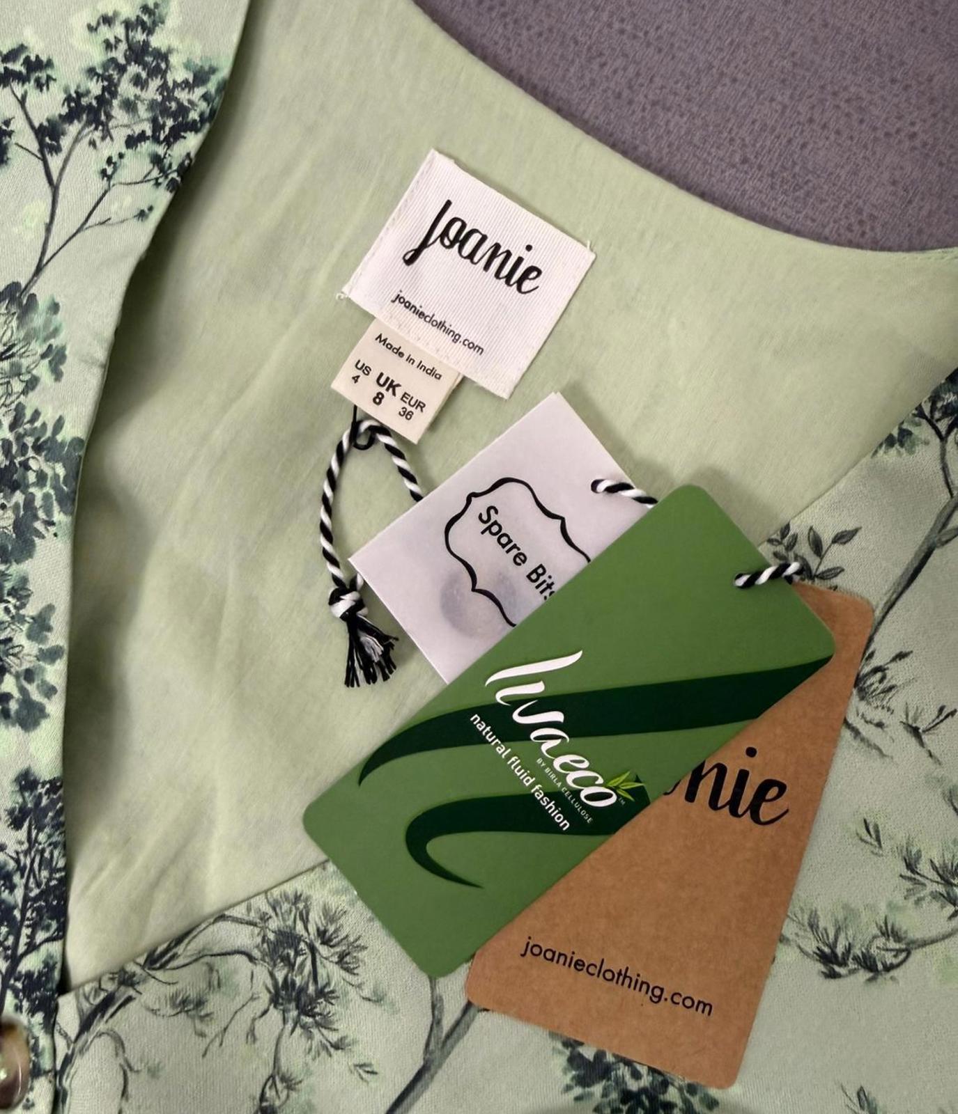 Joanie Womens Button-Down Forestry Print Multi Season Casual Midi Dress - UK 8**