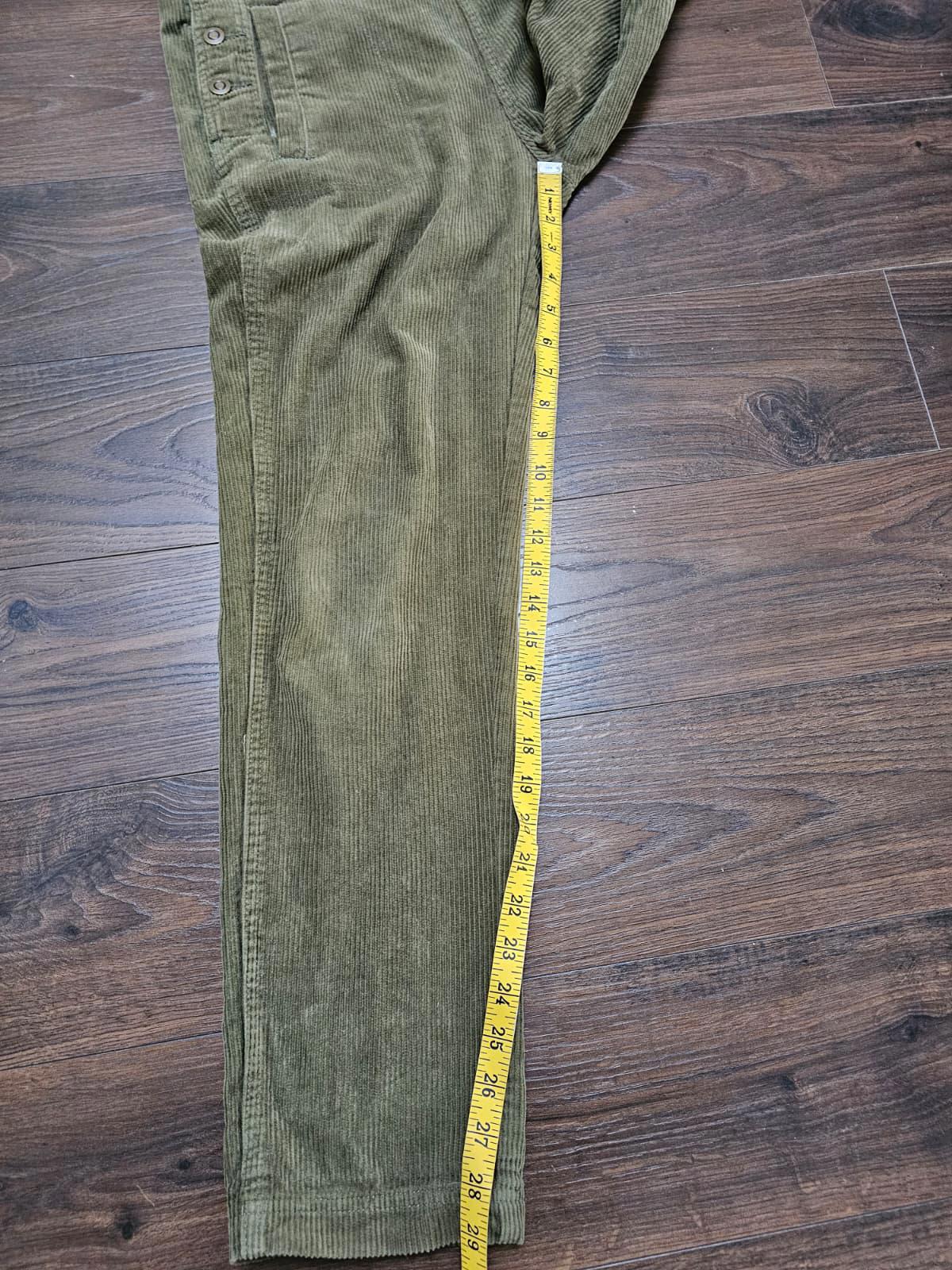Passenger Womens Corduroy Dungarees - Extra Small / L - Dark Green
