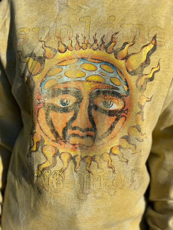 Sublime Long Beach Mustard Pullover Jumper/Sweatshirt - M/Medium