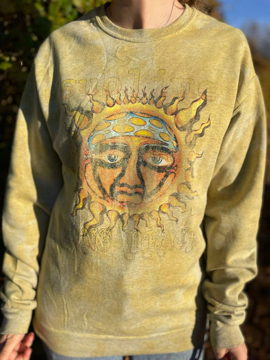 Sublime Long Beach Mustard Pullover Jumper/Sweatshirt - M/Medium