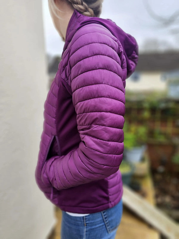 Womens Rab Lightweight Purple Puffer Hiking/Casual Jacket - 10