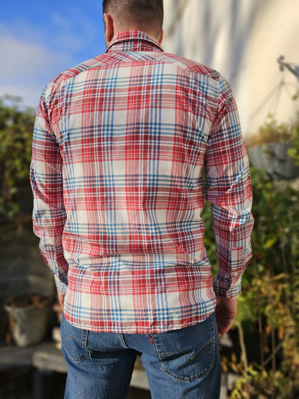 Levi's Long Sleeve Multicolour Check Checkered Shirt - M/Medium