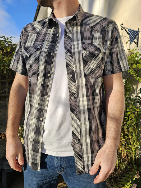 Levi's Short Sleeve Multicolour Check Checkered Shirt - L/Large