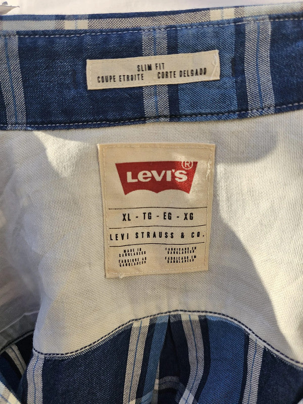 Levi's Long Sleeve Multicolour Check Checkered Shirt - XL/Extra Large
