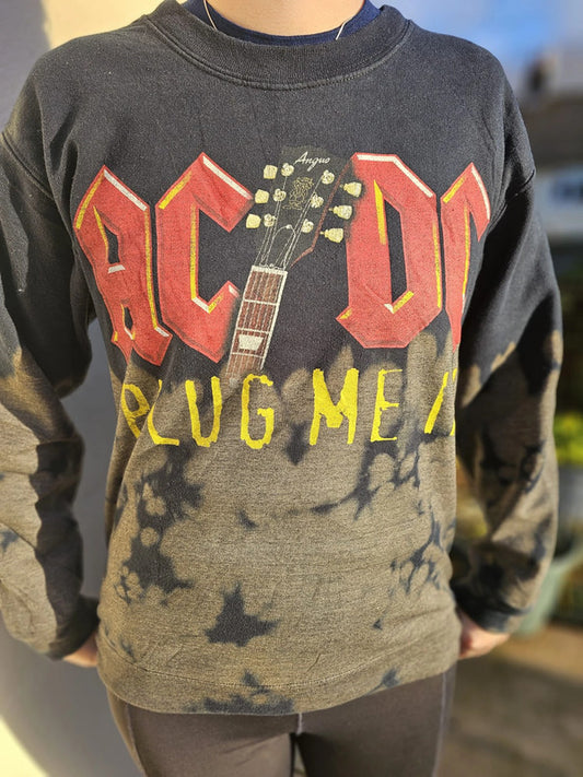 ACDC 'Plug Me In' Pullover Sweatshirt/Jumper - S/Small