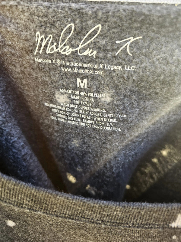 Rare Malcolm X USA Pullover Black Jumper/Sweatshirt - M/Medium