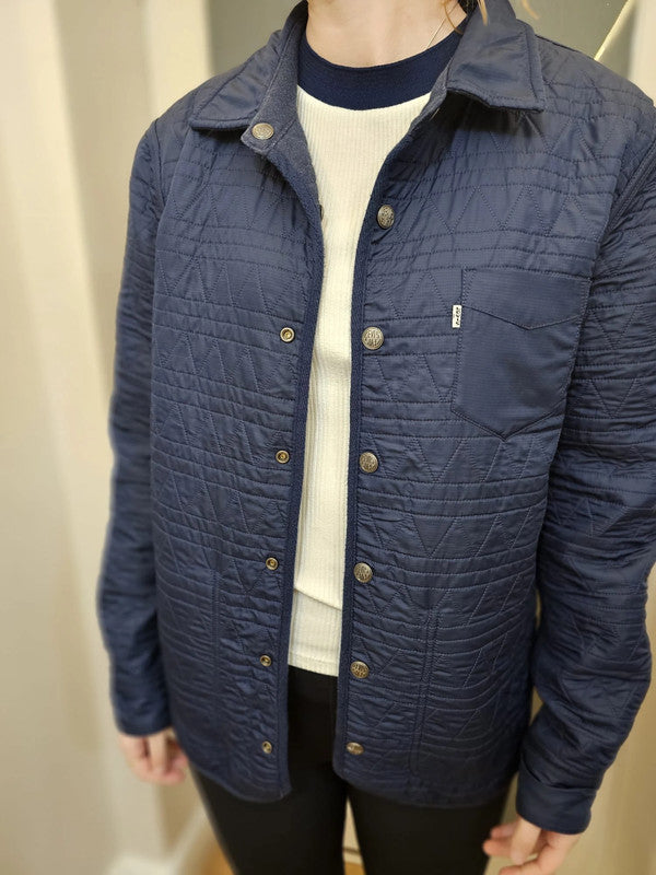 Levi's Navy Reversible Quilted Shacket/Jacket/Overshirt - M/Medium/10