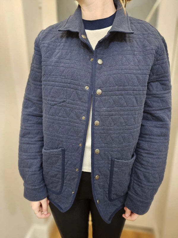 Levi's Navy Reversible Quilted Shacket/Jacket/Overshirt - M/Medium/10