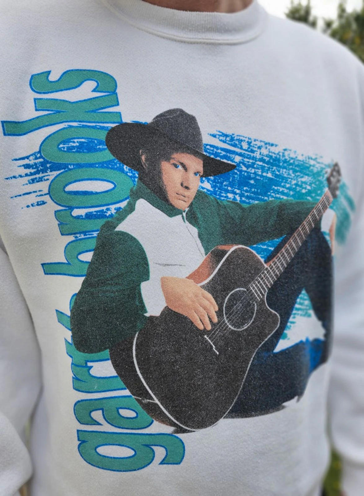 Rare Vintage 1992 Garth Brooks Pullover Jumper Sweatshirt - L/Large**