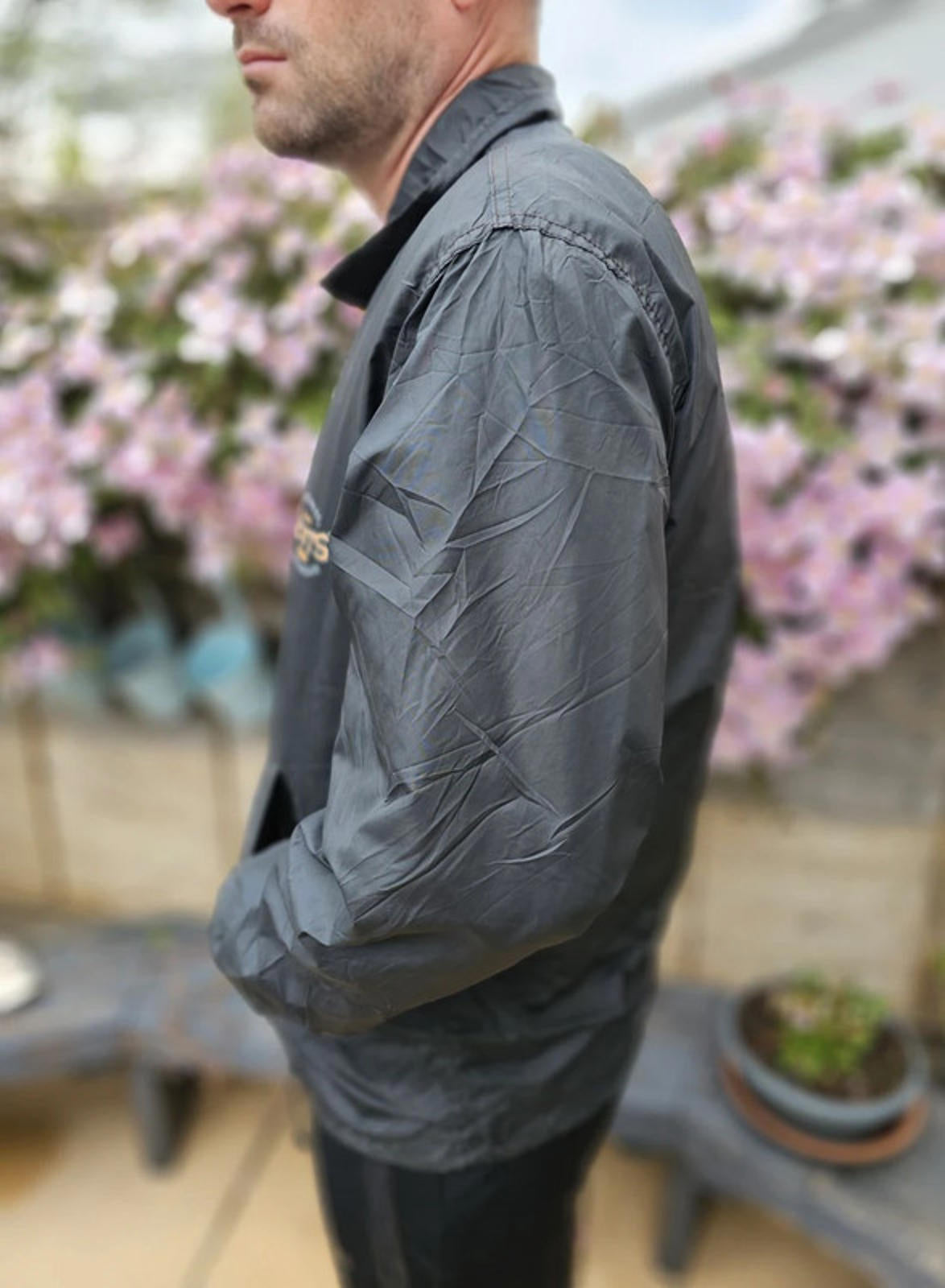 Vintage Levi's Black Button Up Coach Jacket - S/Small M/Medium**