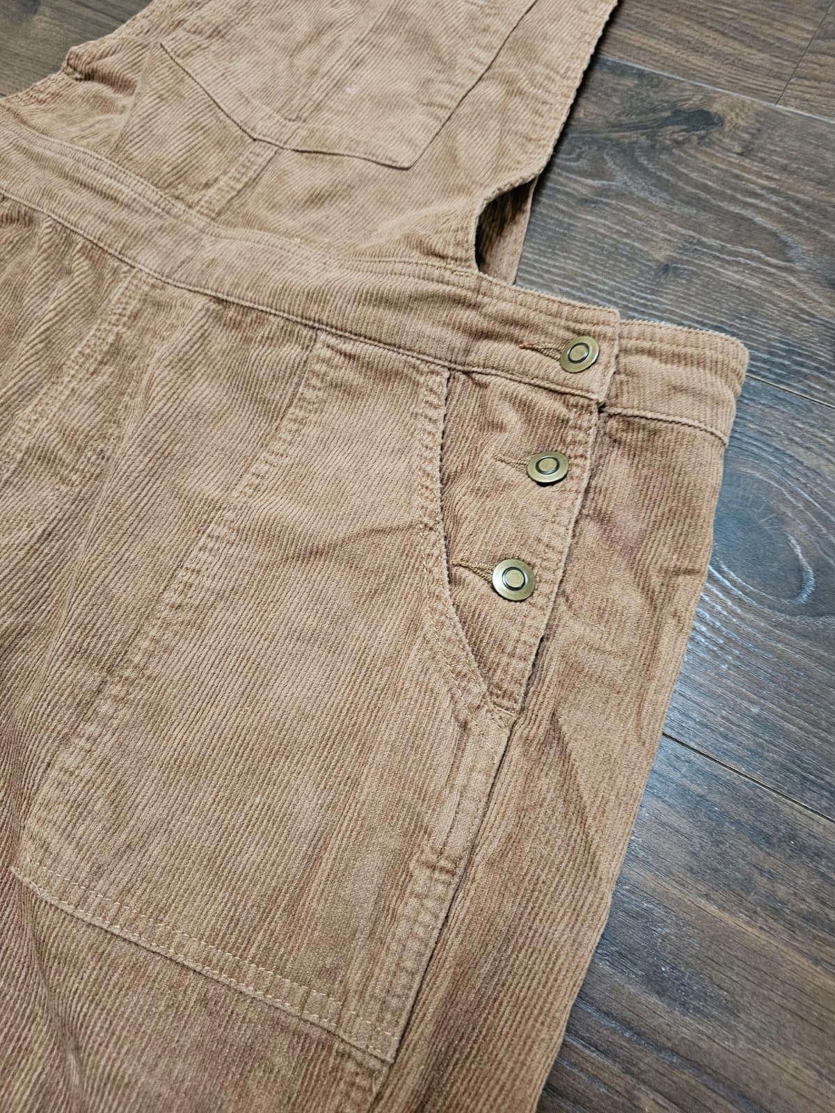 Passenger Womens Corduroy Dungarees - XL/Extra Large - Brown